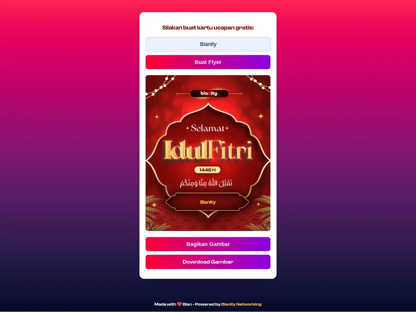 Generator Kartu Ucapan